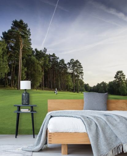 Grøn Golfbane Baggrund