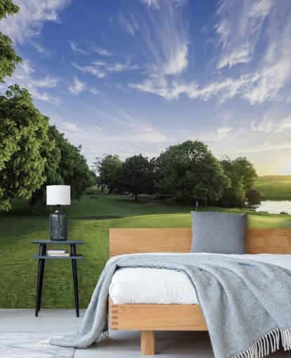 Golf Course on Cold Sunny Day Wallpaper