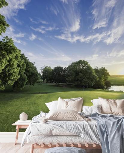 Golf Course on Cold Sunny Day Wallpaper Golf Course on Cold Sunny Day Wallpaper