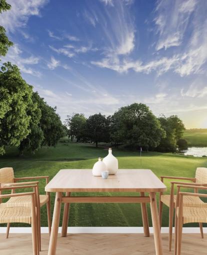 Golf Course on Cold Sunny Day Wallpaper Golf Course on Cold Sunny Day Wallpaper