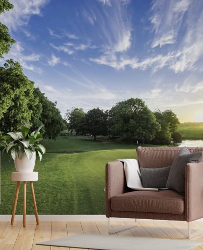 Hintergrundbild „Golfplatz an kaltem, sonnigem Tag“ Hintergrundbild „Golfplatz an kaltem, sonnigem Tag“