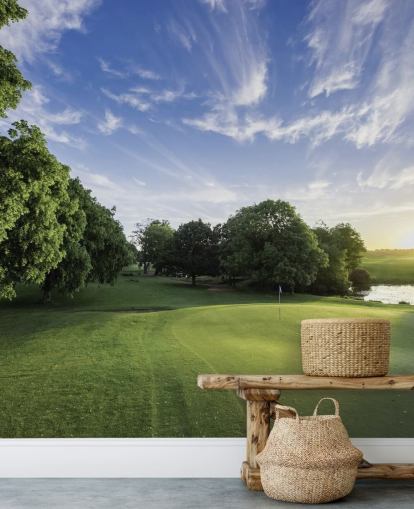 Golf Course on Cold Sunny Day Wallpaper