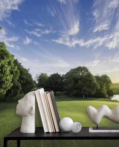 Golf Course on Cold Sunny Day Wallpaper Golf Course on Cold Sunny Day Wallpaper