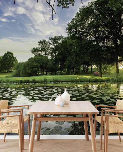 Papel de parede Golf Course Pond Papel de parede Golf Course Pond
