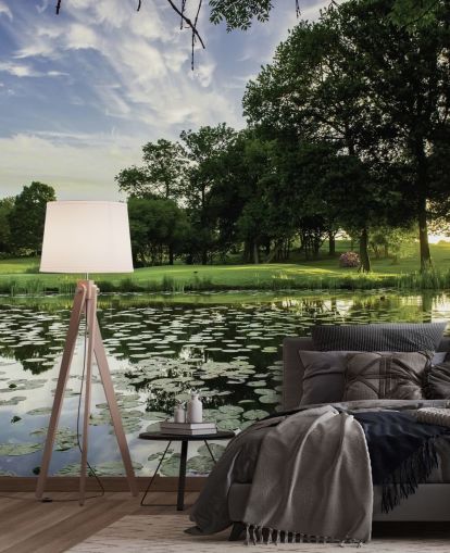 Golf Course Pond Wallpaper