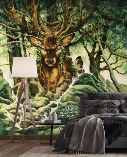 Deer Tree Tapete
