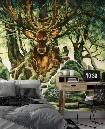 Papel Pintado Deer Tree