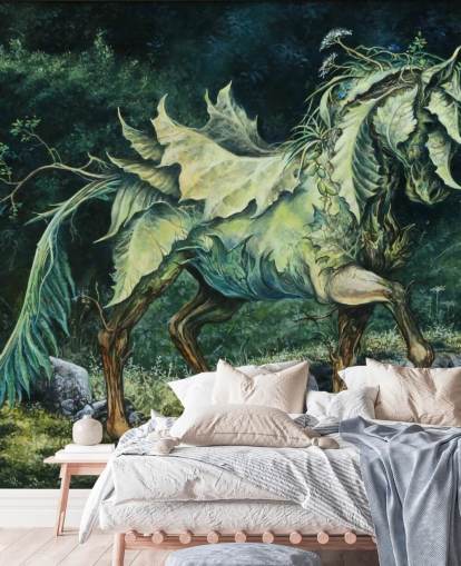 Leafy Horse Wallpaper