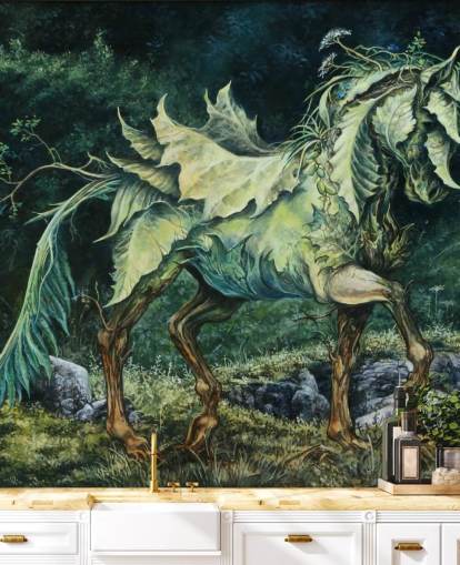 Papel Pintado Leafy Horse