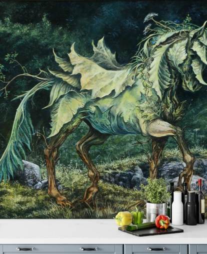 Leafy Horse Wallpaper