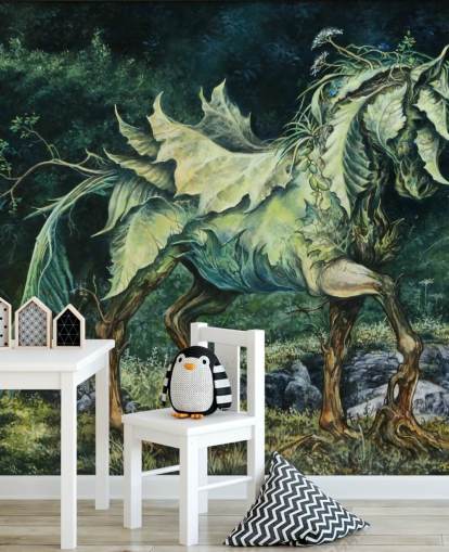 Papel Pintado Leafy Horse