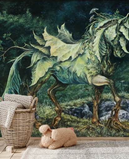 Papel de parede Leafy Horse Papel de parede Leafy Horse