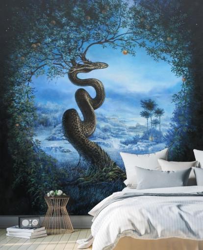 Adam en Eva Tree behang
