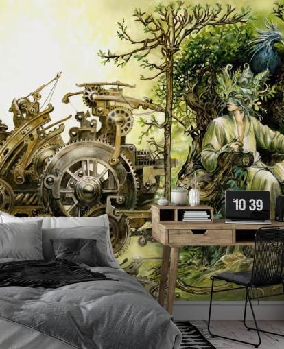 Fantasy Forest King valtaistuimelle Taustakuva