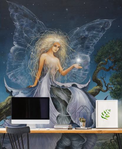 Blue Fairy behang Blue Fairy behang