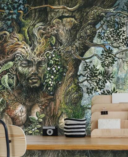 Merlin Tree Fantasy Bakgrund Merlin Tree Fantasy Bakgrund