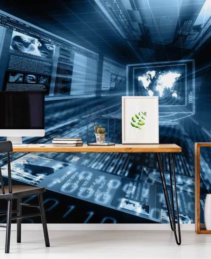 Internet Concept Wandgemälde Internet Concept Wandgemälde