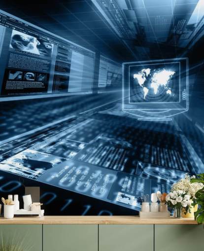 Papier Peint Fresque Internet Concept