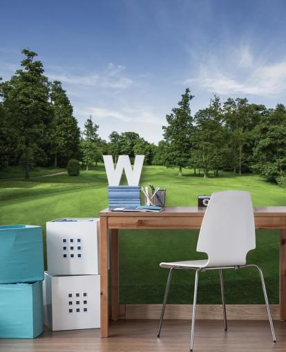 Rauhallinen auringonlasku, Mill Green Golf Club, Hertfordshire, Englannin seinämaalaus