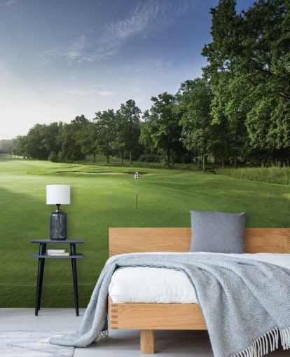 Rauhallinen aamunkoitto, Oak Park -golfkerho, Surrey, Englannin seinämaalaus