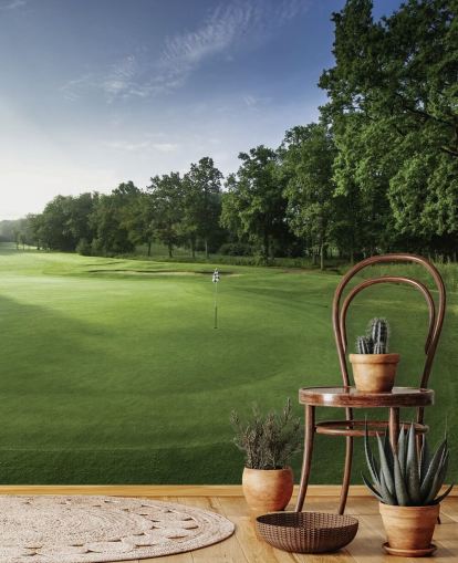 Tranquil Dawn, Oak Park Golf Club, Surrey, England Wall Mural