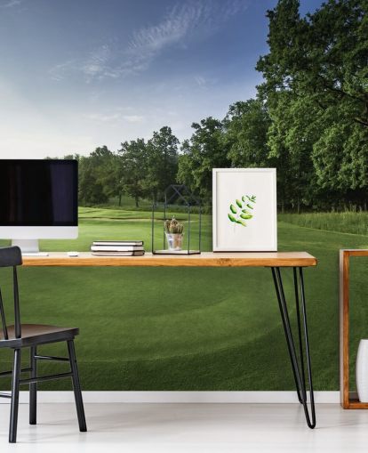 Mural de pared Amanecer tranquilo, club de golf Oak Park, Surrey, Inglaterra