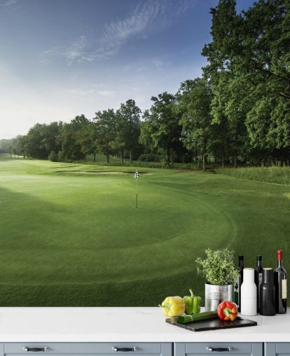 Ruhige Dämmerung, Oak Park Golfclub, Surrey, England Fototapete