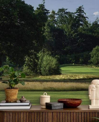 Sherfield Sunset, Sherfield Oaks Golf Club, Hampshire, Inglaterra Papel de Parede