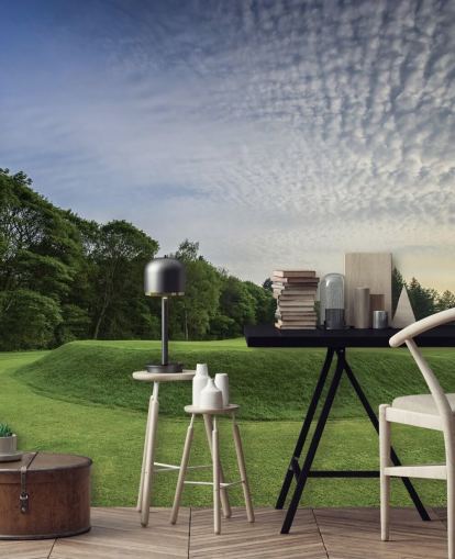 Wortley Sunset, Wortley Golf Club, South Yorkshire, England Wallpaper