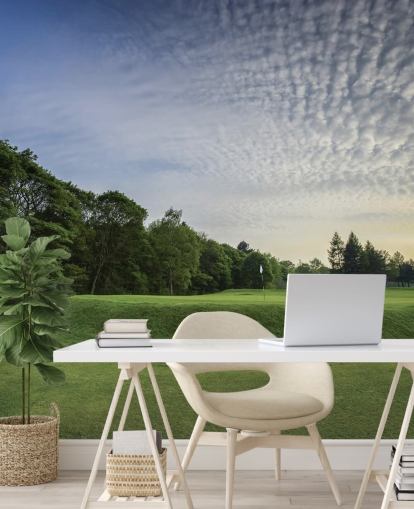 Wortley Sunset, Wortley Golf Club, South Yorkshire, England Wallpaper