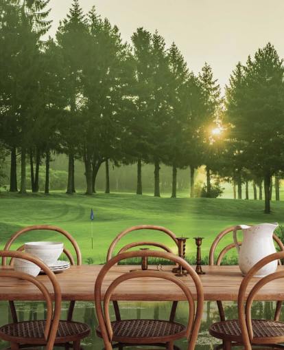 Sunset Golf Course Wallpaper