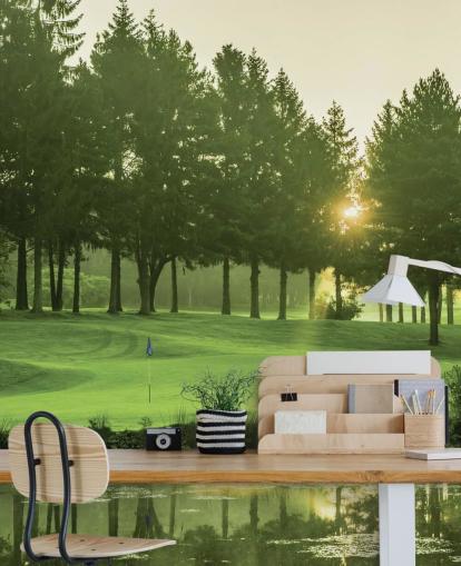 Sunset Golf Course Wallpaper