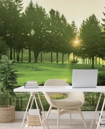 Sunset Golf Course Wallpaper