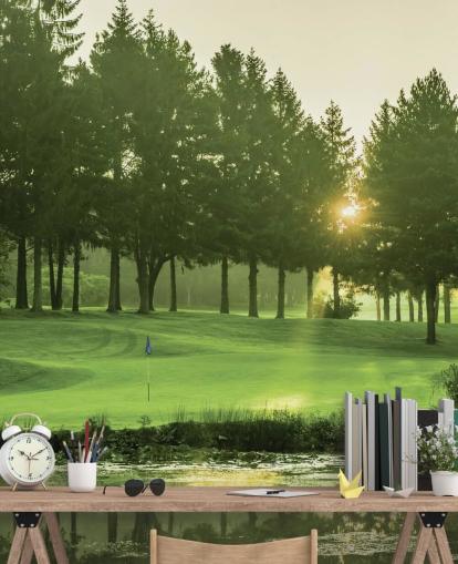 Sunset Golf Course Wallpaper