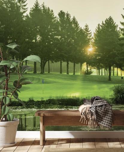 Sunset Golf Course Wallpaper