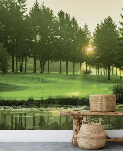 Sunset Golf Course Wallpaper