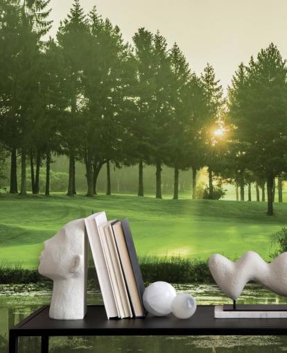 Sunset Golf Course Wallpaper