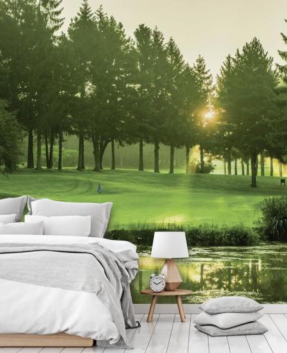 Sunset Golf Course Wallpaper