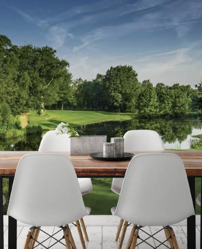 Dawn Par Three, Cottesmore Hotel Golf & Country Club, West Sussex, Engeland Muurschildering Dawn Par Three, Cottesmore Hotel Golf & Country Club, West Sussex, Engeland Muurschildering