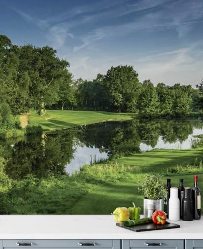 Morgenröte Par Drei, Cottesmore Hotel Golf & Country Club, West Sussex, England Wandbild