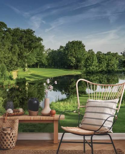 Dawn Par Three, Cottesmore Hotel Golf & Country Club, West Sussex, Engeland Muurschildering Dawn Par Three, Cottesmore Hotel Golf & Country Club, West Sussex, Engeland Muurschildering