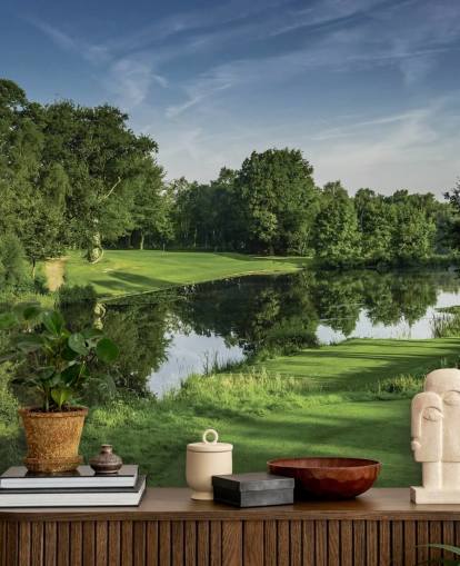 Dawn Par Three, Cottesmore Hotel Golf & Country Club, Länsi-Sussex, Englannin seinämaalaus Dawn Par Three, Cottesmore Hotel Golf & Country Club, Länsi-Sussex, Englannin seinämaalaus