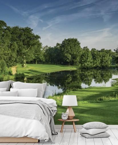 Dawn Par Three, Cottesmore Hotel Golf & Country Club, Länsi-Sussex, Englannin seinämaalaus Dawn Par Three, Cottesmore Hotel Golf & Country Club, Länsi-Sussex, Englannin seinämaalaus