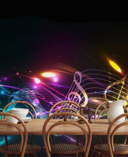 colourful notes on black background wallpaper