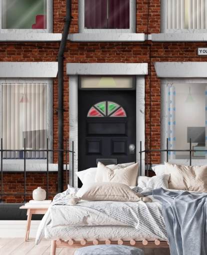 Rekkehus Terraced Hpuses Wallpaper 