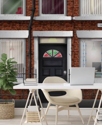 Radhus Terraced Hpuses Wallpaper 