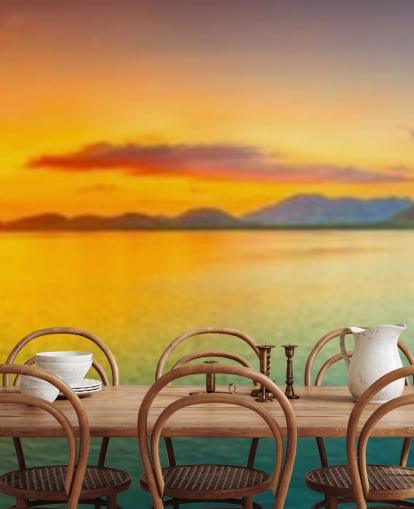 dramatische orange und blauer Himmel Tapete dramatische orange und blauer Himmel Tapete