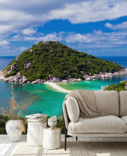 Vista sui Caraibi Decorazione murale con spiaggia