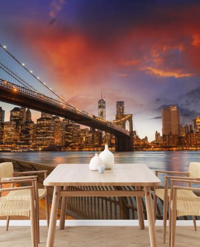 Sunset New York Tapeter