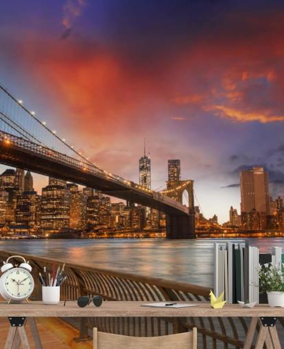 Carta da parati Sunset New York Carta da parati Sunset New York